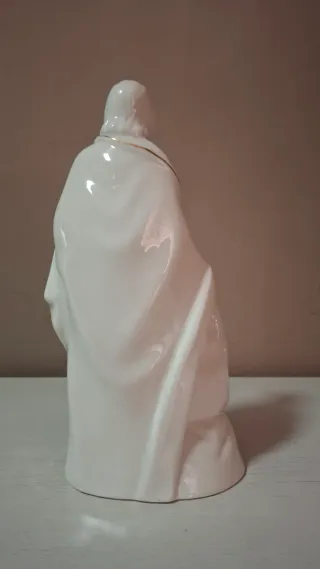 Statua Sacra Famiglia Ceramica Dorata