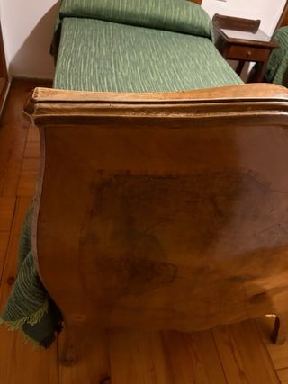 Pareja de camas antiguas madera maciza