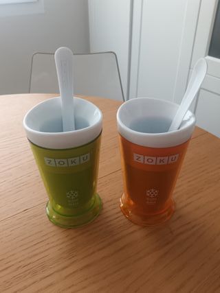 Bicchieri per granita Zoku (Verde e Arancione)