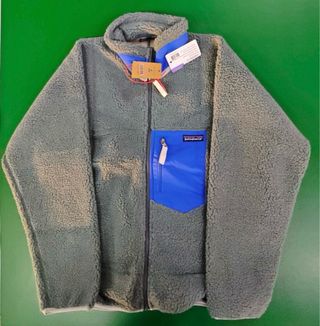 Forro Polar Patagonia Gris y Azul