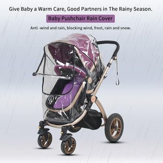 1pc PVC Transparente Universal Plegable Impermeabl