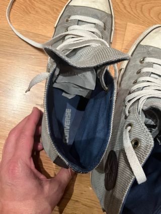 Converse de pana grises