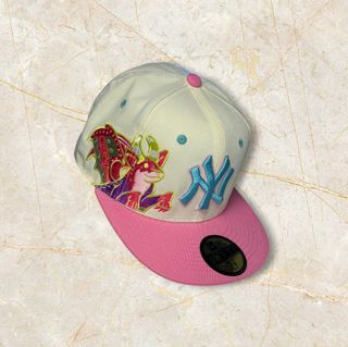 Gorra New Era Beige y Rosa