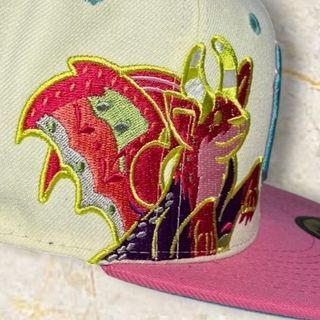 Gorra New Era Beige y Rosa