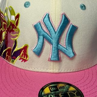 Gorra New Era Beige y Rosa