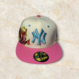 Gorra New Era Beige y Rosa