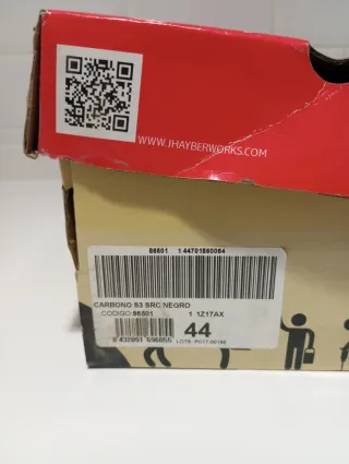 Zapatillas de seguridad negras y azules