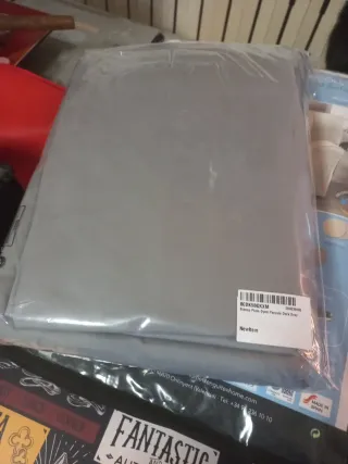 Set di lenzuola grigi in cotone