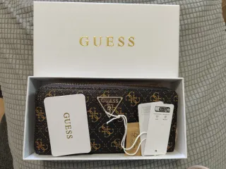 Monedero Guess Marrón y Dorado