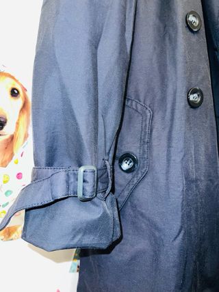 Gabardina Benetton Azul Talla 42