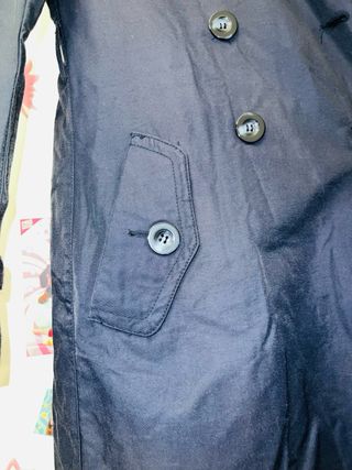 Gabardina Benetton Azul Talla 42