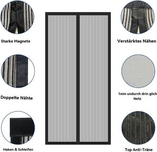 Sekey Mosquitera magnética para puerta sin necesid