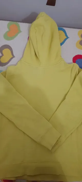 Sudadera Adidas Amarilla Logo Grande