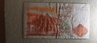 2000 Pesetas 1980 sin serie