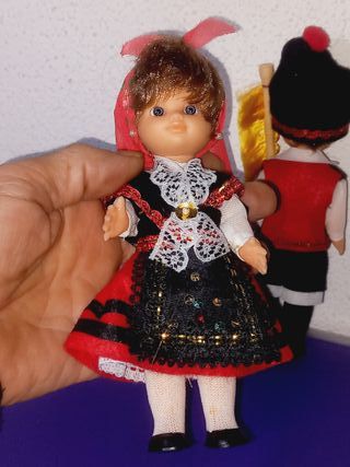 Vintage Bonecos trajes de Santiago de Compostela