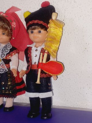Vintage Bonecos trajes de Santiago de Compostela