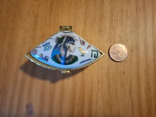 Joyero/Pastillero Porcelana Vintage Egipcio