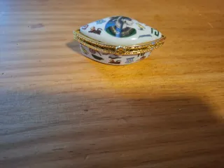 Joyero/Pastillero Porcelana Vintage Egipcio