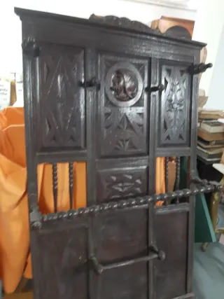 Mueble recibidor antiguo perchero paraguas