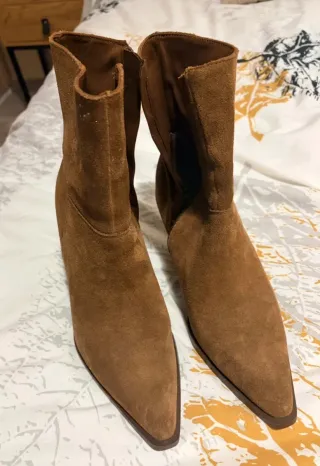 Botín Serraje Piel Marrón