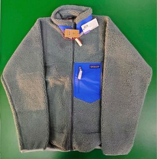 Forro Polar Patagonia Azul y Gris