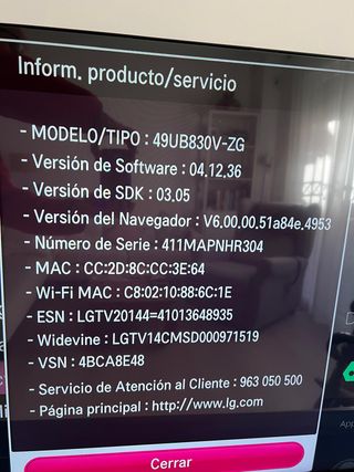 TV LG 49 49UB830V-ZG