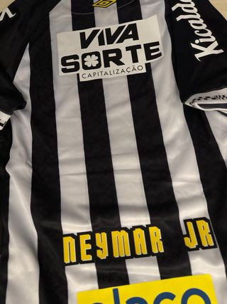 Camiseta Santos FC Umbro Negra y Blanca