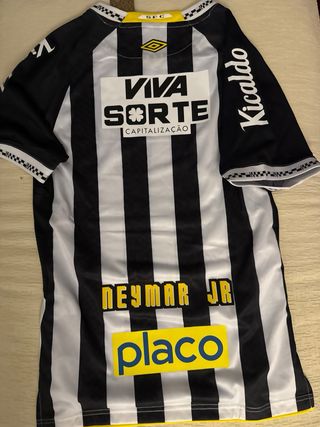 Camiseta Santos FC Umbro Negra y Blanca