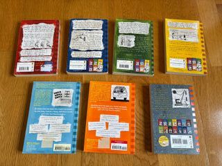 Lote 7 libros ingles colección Diary of a Wimpy ki