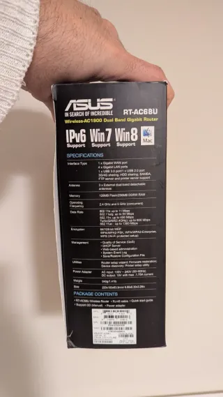 Router ASUS RT-AC68U AC1900 Dual Band Gigabit
