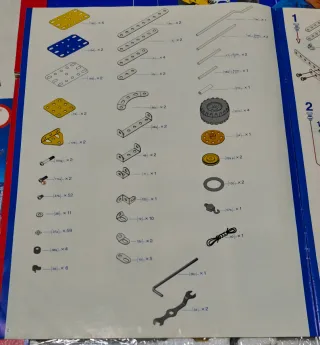 Set meccano antiguo, numero 1