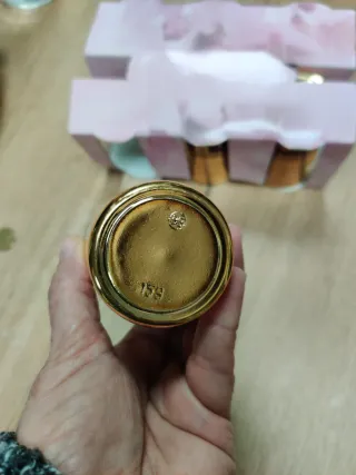 6 Bicchieri Decorati in Oro e Rosso