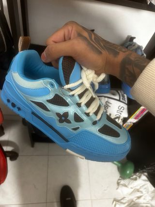 Louis Vuitton Scarpe da Ginnastica Azzurre Tg 43