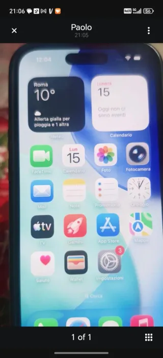 iPhone 15 Nero 128 GB