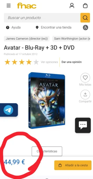 Avatar Blu-ray 3D Edición Limitada James Cameron