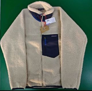 Forro Polar Patagonia Beige y Azul