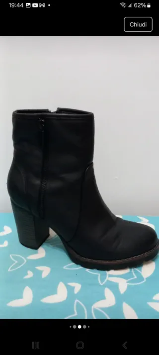 Stivaletti Graceland tacco nero