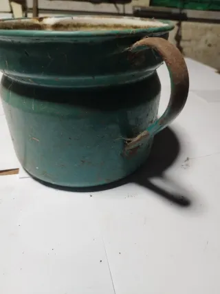 Lechera decorativa vintage verde