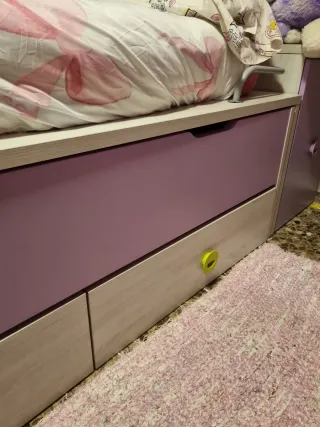 Cama nido doble con cajones