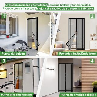 Sekey 130x230cm Cortina Mosquitera Magnética para