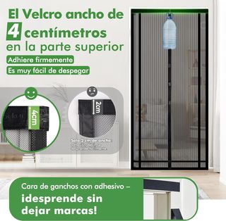 Sekey 130x230cm Cortina Mosquitera Magnética para