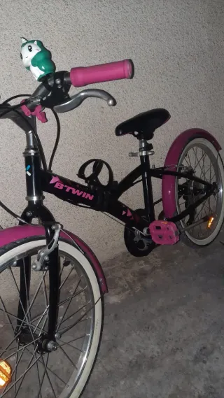 Bicicleta niña Btwin rosa