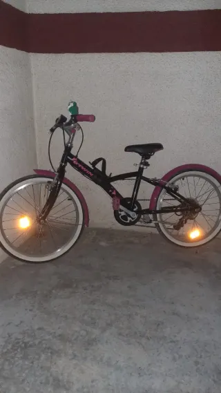 Bicicleta niña Btwin rosa