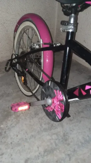 Bicicleta niña Btwin rosa