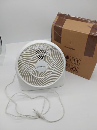 Amazon Basics Ventilador de escritorio portátil, funcionamiento silencioso, 18 cm, 3 velocidades, inclinación de 90° variable, B