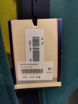 Abrigo BOB Talla 52 Original