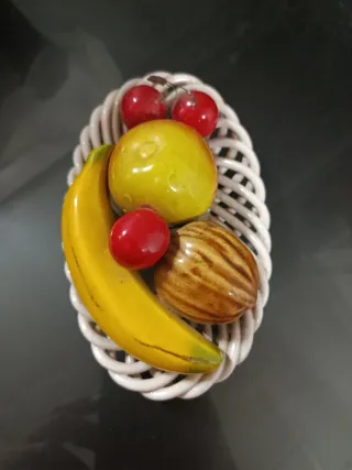 Frutero decorativo cerámica.