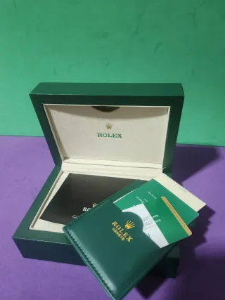 Caja de reloj Rolex verde