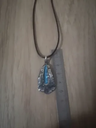 Colgante Plata Hecho a Mano Ennegrecido