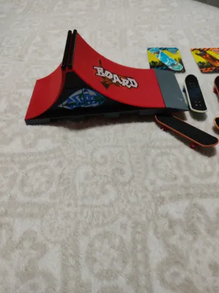 Rampa y 6 Patinetes Miniatura